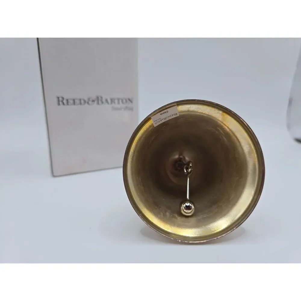 Reed & Barton Silverplated Bell Ornament Engraved Christmas 2003 Dangle Bell